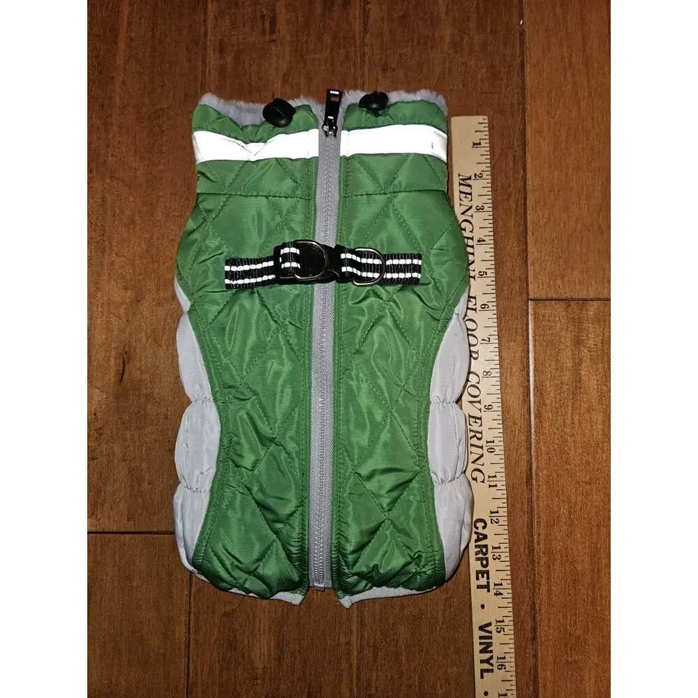 NWOT! Lelepet Warm Dog Winter Coat Cold Weather Coats Windproof Green Small